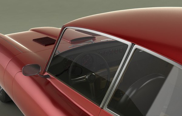 3dsmax e type coupe - Jaguar Etype coupe by desmonster